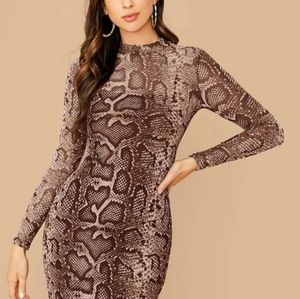 Sexy snakeskin dress